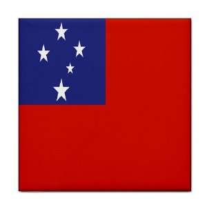  Samoa Flag Tile Trivet 