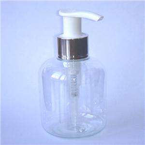 150ml PET Plastic Soap Gel Bottle Silver Dispenser Pump  