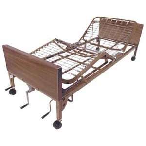 Manual Hospital Bed , Mattress Option Inner Spring Mattress Bedrail 