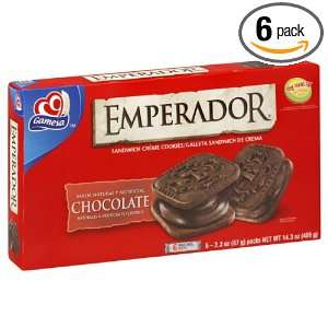 Gamesa Emperador Cookies Chocolate, 14.34 Ounce (Pack of 6)  
