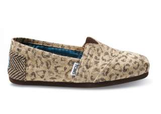 New TOMS Brown Snow LEOPARD Womens VEGAN Classics Shoes   All Sizes 