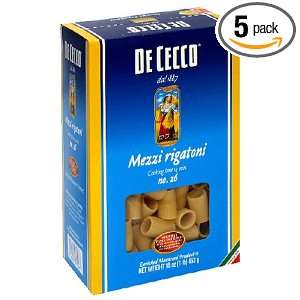 De Cecco Mezzi Rigatoni, 16 Ounce Boxes Grocery & Gourmet Food