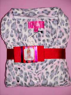   Victorias Secret The Dreamer Flannel Pajama Set Pink Leopard L  