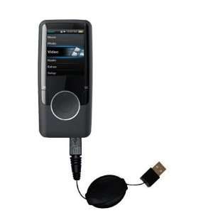  Retractable USB Cable for the Coby MP620 Video  Player 