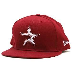    Houston Astros Basic Cardinal 59FIFTY Fitted Cap