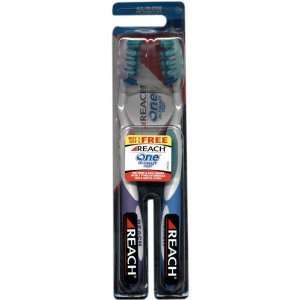 Reach One Ultimate Clean Toothbrush, Soft, Medium & Firm Extended Head 