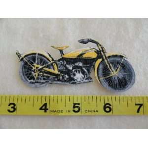  Yellow Motorcycle Patch 