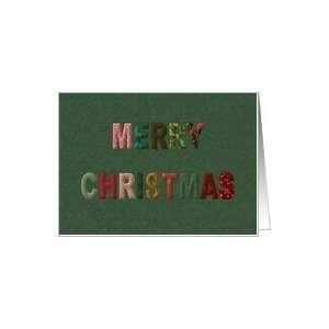  Merry Christmas Padded Letters Card Health & Personal 