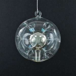  SPACE BALL Space Age Satellite style Clear Glass Christmas 