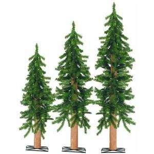 Alpine Tree Pre Lit Artificial Christmas Tree Clear Lights 
