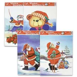  Christmas Window Decoration Assorted Case Pack 96