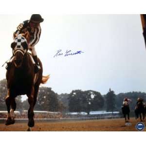 Ron Turcotte on Secretariat   Belmont Looking Back   16x20 Autographed 