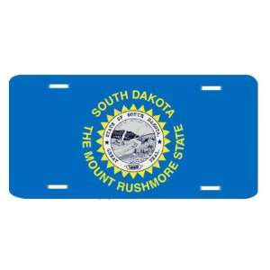 South Dakota State Flag Vanity Auto License Plate Tag