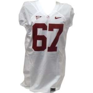  Selman #67 Alabama Game Issued White Football Jersey (48 