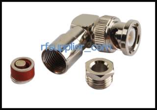   connector Clamp Plug male Right Angle for LMR195 RG58 
