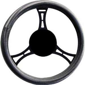    Elegant 50112 Grey Shimmer Steering Wheel Cover Automotive