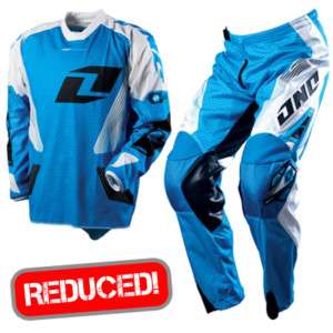 ONE INDUSTRIES CARBON CARRERA BLUE MOTOCROSS KIT COMBO  
