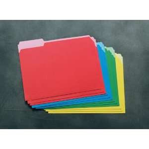  School Smart Two Tone Reversible Colored File Folders 