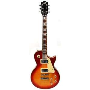  Red Star Flame Top Deluxe Electric Guitar Musical 