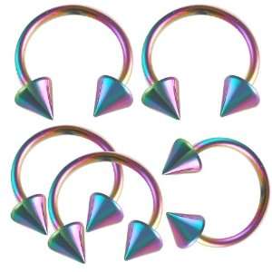   circular barbells with 4mm cones ALFM   Pierced Body Piercing Jewelry