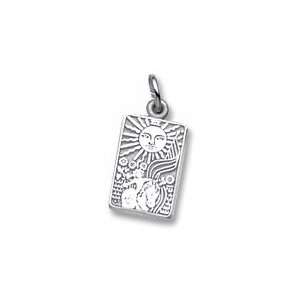 Tarot Card Charm in Sterling Silver