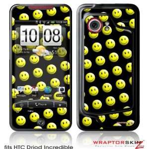  HTC Droid Incredible Skin   Smileys on Black by 