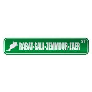   RABAT SALE ZEMMOUR ZAER ST  STREET SIGN CITY MOROCCO 