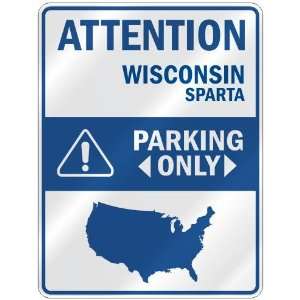  ATTENTION  SPARTA PARKING ONLY  PARKING SIGN USA CITY 