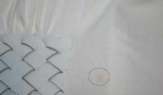 873 SKY Stretch White Leather Belt Strapless Dress X Small  