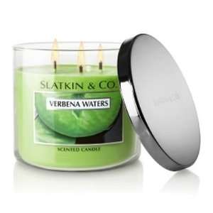  2 Slatkin & Co. 14.5 oz. Filled Candle Verbena Waters 