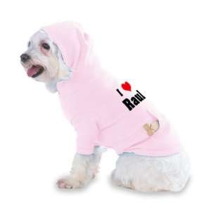 Heart Raul Hooded (Hoody) T Shirt with pocket for your Dog or Cat Size 
