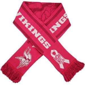 NFL Minnesota Vikings Pink Breast Cancer Awareness Team Stripe Knit 