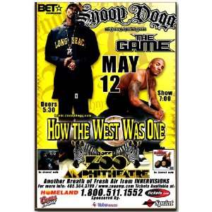  Snoop Dogg Poster   OKC Concert Flyer   How the West Was 