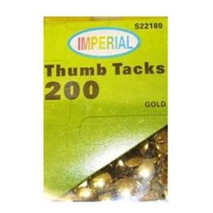  200 Piece Gold Thumb Tacks Electronics