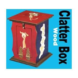  Clatter Box Wood Silks Magic Kids Tricks Vanishing Toys 