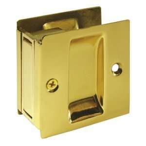   Sliding Door Polished Brass Passage Pocket Door Lock