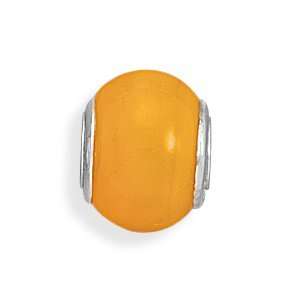   Slide on Charm Neon Bright Orange Halloween Sterling Silver Jewelry