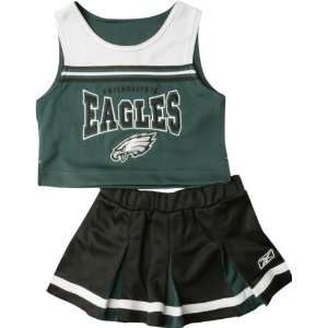   Eagles Girls 7 16 2 Pc Cheerleader Jumper