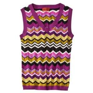   for Target Multicolor Zigzag Sleeveless Sweater Vest Size M   Medium