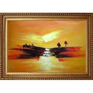  Abstract Waterfall Skyscapes Oil Painting, with Exquisite 