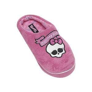  Monster High Childrens Skull Clog Pink Slippers Size 13/1 