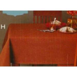   Sienna Rust Fabric Tablecloth 60x84 Table Cloth 