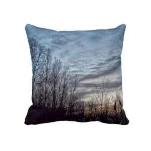  November Cloudscape Throw Pillow