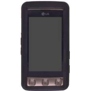   Black Silicone Gel Skin Case for LG KP500 Cookie Electronics
