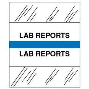 Medical Chart Tabs, Lab Reports, Blue Edge   Lab Reports; Blue Edge 