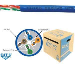  CAT6e CMR PVC Cable Blue Electronics