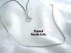 Bright Silvertone DAINTY LADY Necklace SARAH COVENTRY  