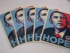 Barack Obama HOPE Shepard Fairey FIVE Vinyl Stickers 6 