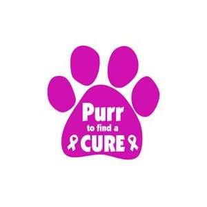  Purr to Find a Cure Paw Magnet