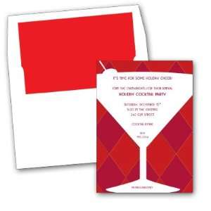 Cocktail or Dinner Party Invitation with Coordinating Envelope 